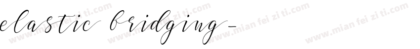 elastic bridging字体转换